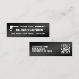 Cartão De Visita Mini QR personalizado de lavagem de pressão 💧
