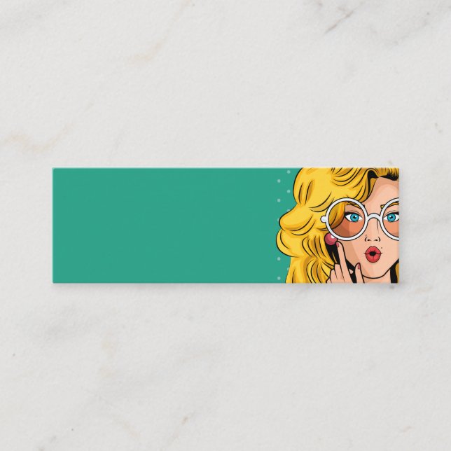 Cartão De Visita Mini Rapariga #1 (Frente)