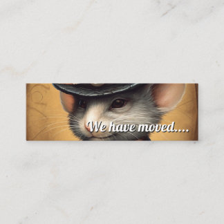 Cartão De Visita Mini Rato que mudamos