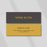 Cartão De Visita Mini Rede de consultoria amarela Cinza Elegante moderna<br><div class="desc">Modelo de cartão de negócios personalizável moderno com cinza de textura e fundo amarelo. Design elegante,  placa de rede perfeita para qualquer profissional.</div>