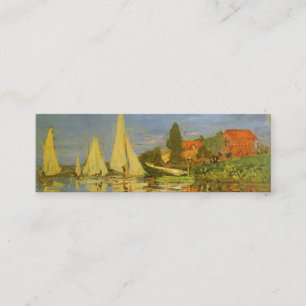 Cartão De Visita Mini Regata em Argenteuil por Claude Monet