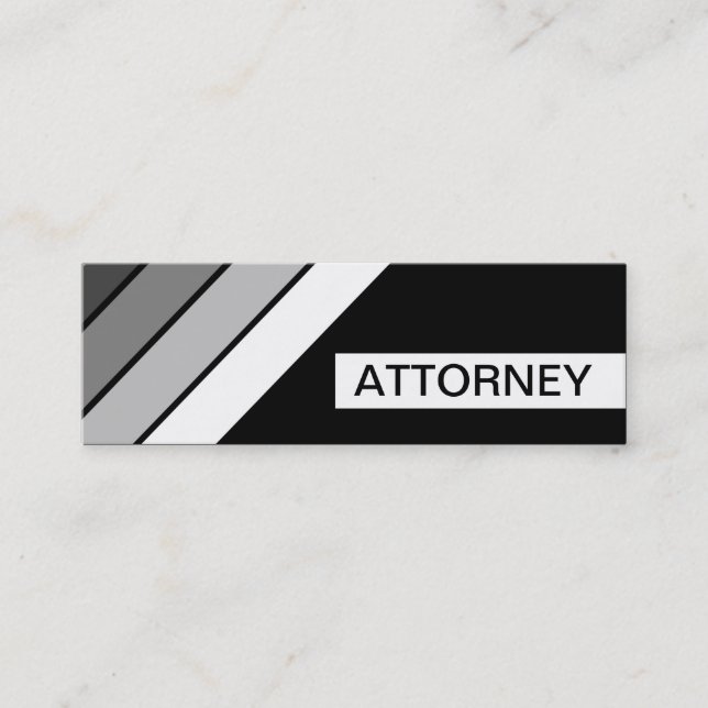 Cartão De Visita Mini REtro ATTORNEY (Frente)