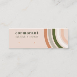 Cartão De Visita Mini Retro Rainbow Desert Chic Stud Earring Display