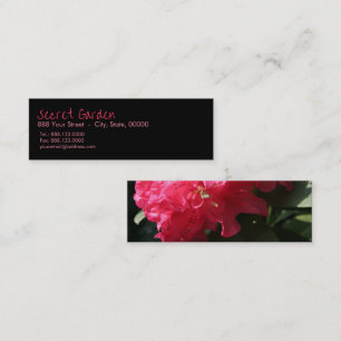 Cartão De Visita Mini Rhododendron rosa (3)