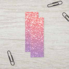 Cartão De Visita Mini Rosa cor-de-rosa lavanda roxa brilha