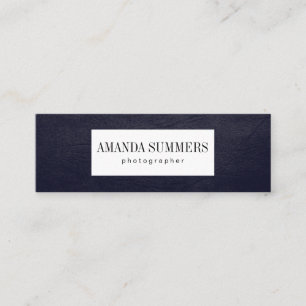 Cartão De Visita Mini Roxo da Distância