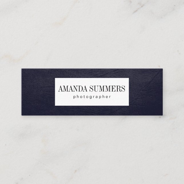 Cartão De Visita Mini Roxo da Distância (Frente)