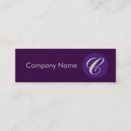 Cartão De Visita Mini Roxo Real