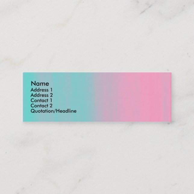 Cartão De Visita Mini Sanduíche de sabão (Frente)