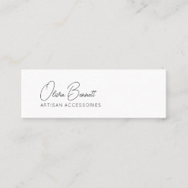 Cartão De Visita Mini Script Heart Earring display holder