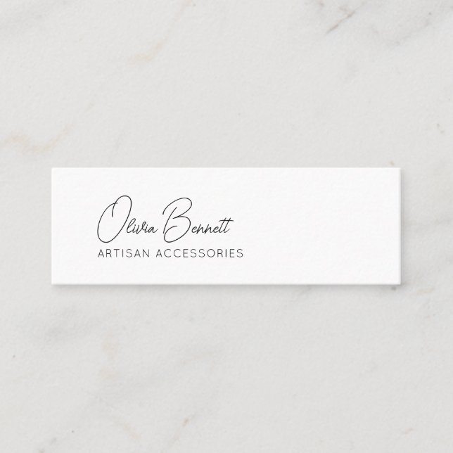 Cartão De Visita Mini Script Heart Earring display holder (Frente)