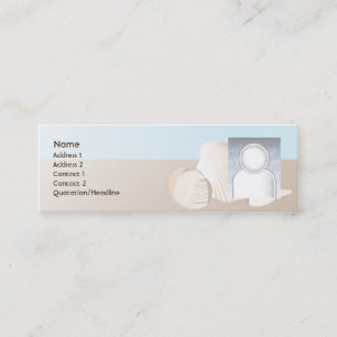 Cartão De Visita Mini Seashells - magros