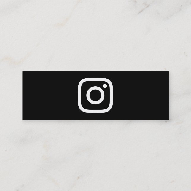 Cartão De Visita Mini seguidores do instagram (Frente)
