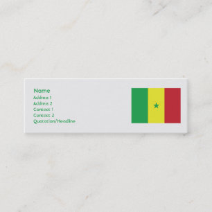 Cartão De Visita Mini Senegal - Skinny