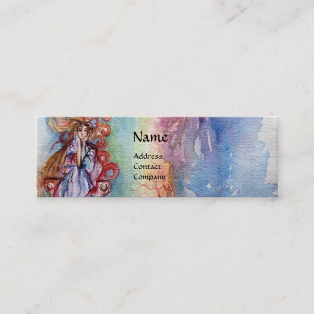 Cartão De Visita Mini SENHORA DO LAGO, Mágica e Mistério (Frente)