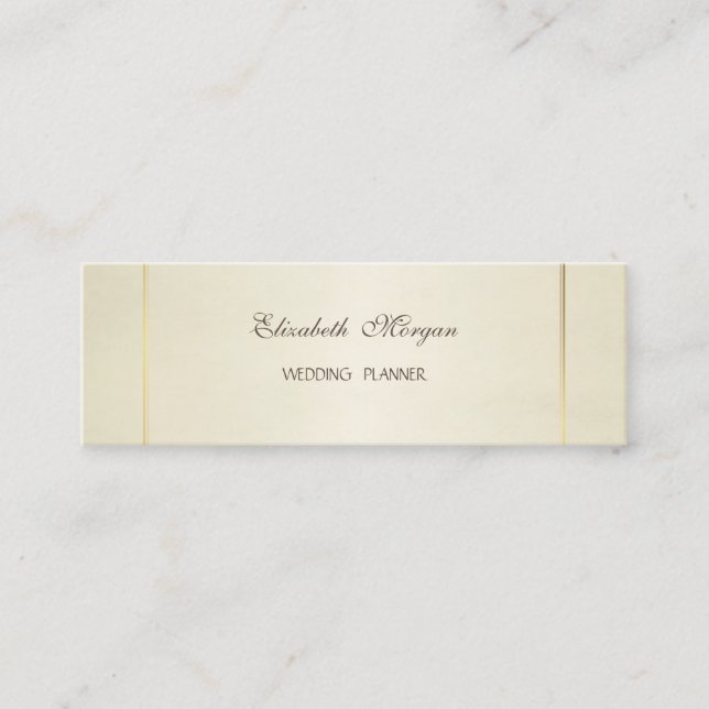 Cartão De Visita Mini Simples Na moda moderno elegante (Frente)