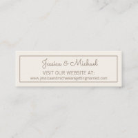 Site de casamento em Creme Marfim Branco