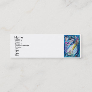 CARTÃO DE VISITA MINI SNOWMAN COM OWL