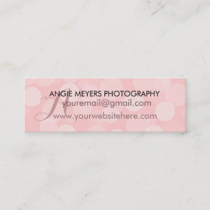 Cartão De Visita Mini Sonho Rosa