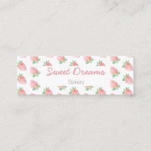 Cartão De Visita Mini Strawberry business card mini