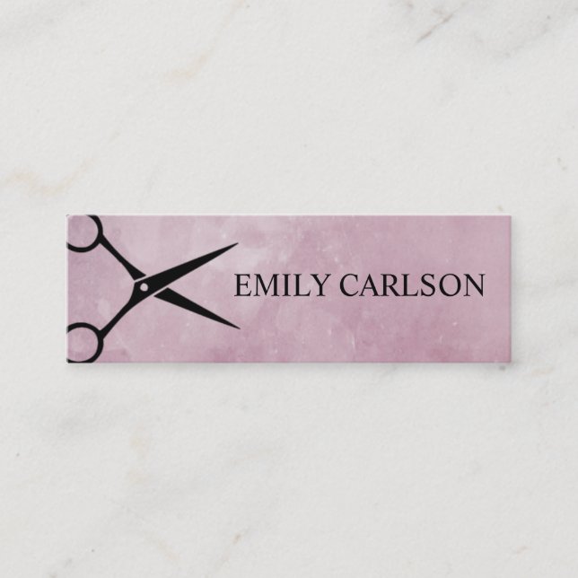 Cartão De Visita Mini Stylist para o cabelo chic (Frente)