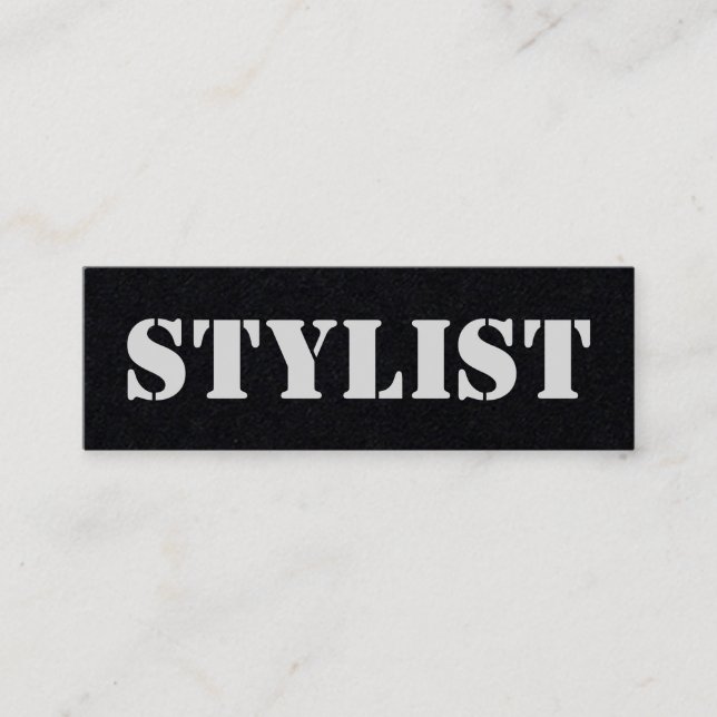 Cartão De Visita Mini Stylist Urbano Escuro (Frente)