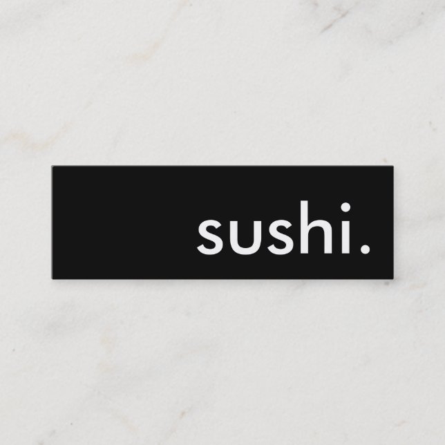 Cartão De Visita Mini Sushi. (Frente)