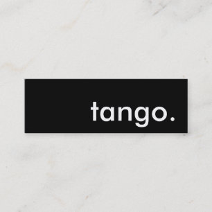 Cartão De Visita Mini tango.