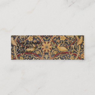 Cartão De Visita Mini Tapeçaria Faux William Morris Bullerswood