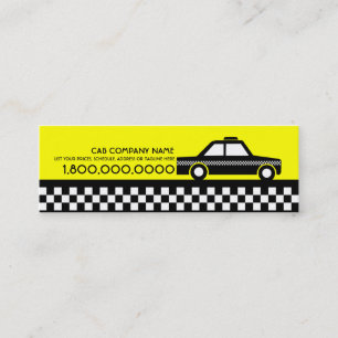 Cartão De Visita Mini táxi de táxi