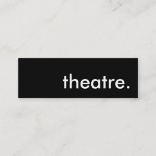 Cartão De Visita Mini teatro.