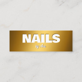 Cartão De Visita Mini Técnico Nail Google Maps QR