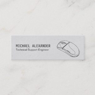 Cartão De Visita Mini Técnico  Rato Computador