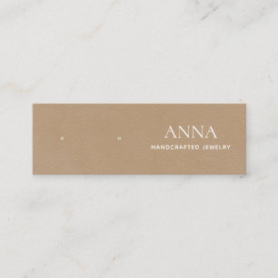 Cartão De Visita Mini Tela Pequena Bronzeada de Coleção