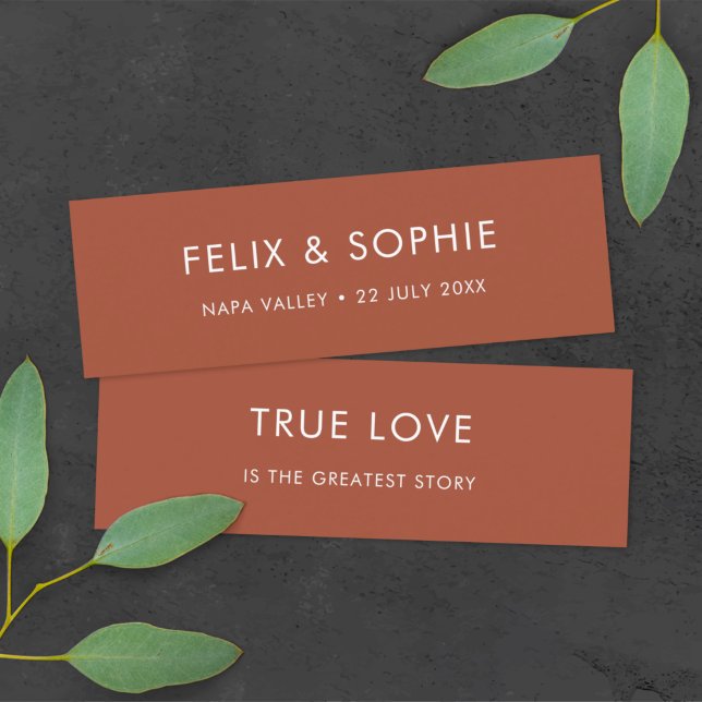 Cartão De Visita Mini Terracotta | Boletim Minifavorito de Casamento de  (Criador carregado)