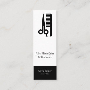 Cartão De Visita Mini Tesouras e negócios do cabelo do pente