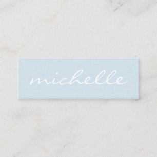 Cartão De Visita Mini Texto Cursivo Mínimo Negrito