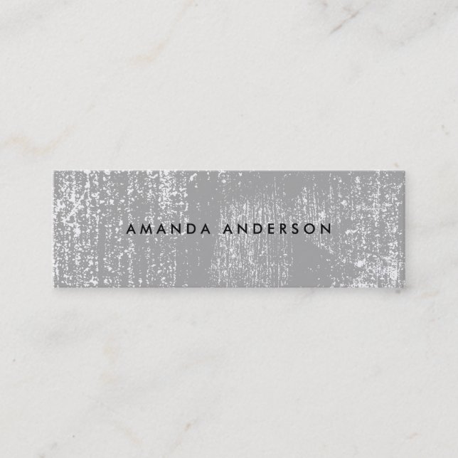 Cartão De Visita Mini Textura de Grunge Contemporânea (Frente)