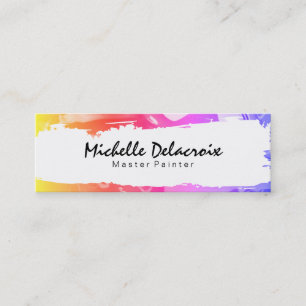 Cartão De Visita Mini Tinta mista Vibrante II