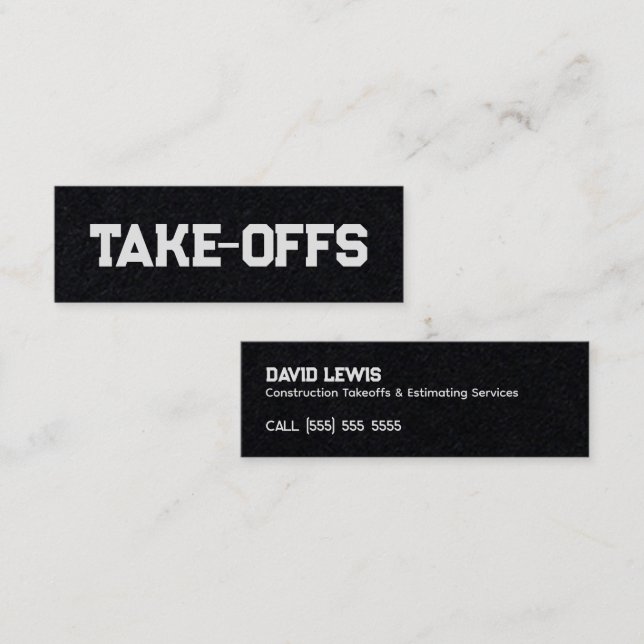 Cartão De Visita Mini Tomadas (Frente/Verso)