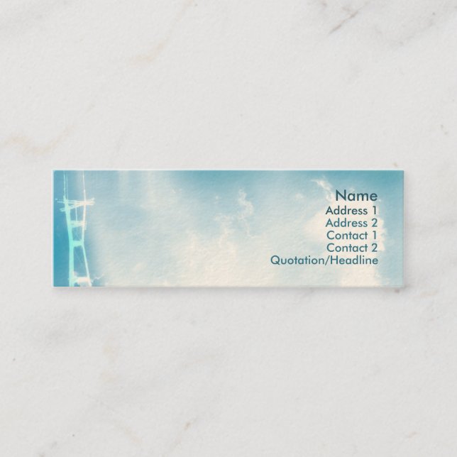 Cartão De Visita Mini Torre - magro (Frente)