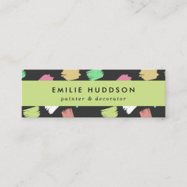Cartão De Visita Mini Traços, Pincel, Pintura, Decorador