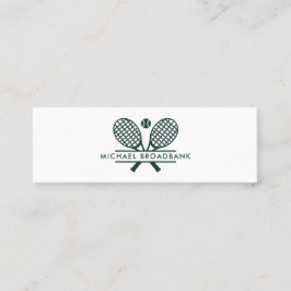 Cartão De Visita Mini Treinador de esporte profissional para Tênis de le