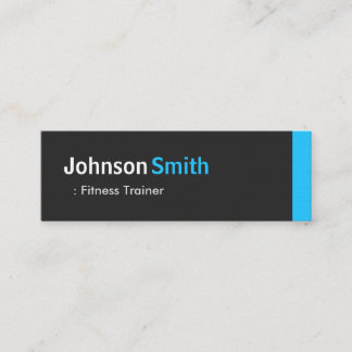 Cartão De Visita Mini Treinador de malhações - Mini Azul Aqua Pessoal