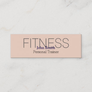 Cartão De Visita Mini Treinador Pessoal de Fitness Moderno e Elegante