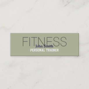 Cartão De Visita Mini Treinador Pessoal de Fitness Moderno e Elegante