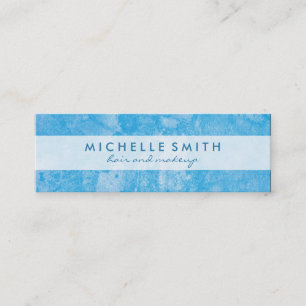Cartão De Visita Mini Trendy Blue Grunge