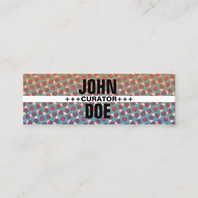 Cartão De Visita Mini Trendy, Glam, Artes, Eventos e Empreendedores (Frente)