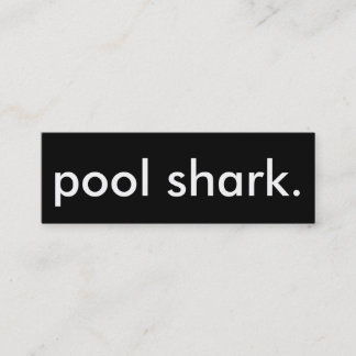 Cartão De Visita Mini Tubarão-piscina.