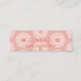 Cartão De Visita Mini Twitter personalizado "Peach Blooms"